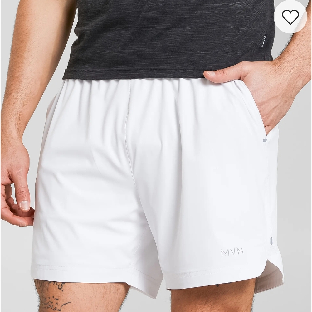 Men's White Athletic Shorts